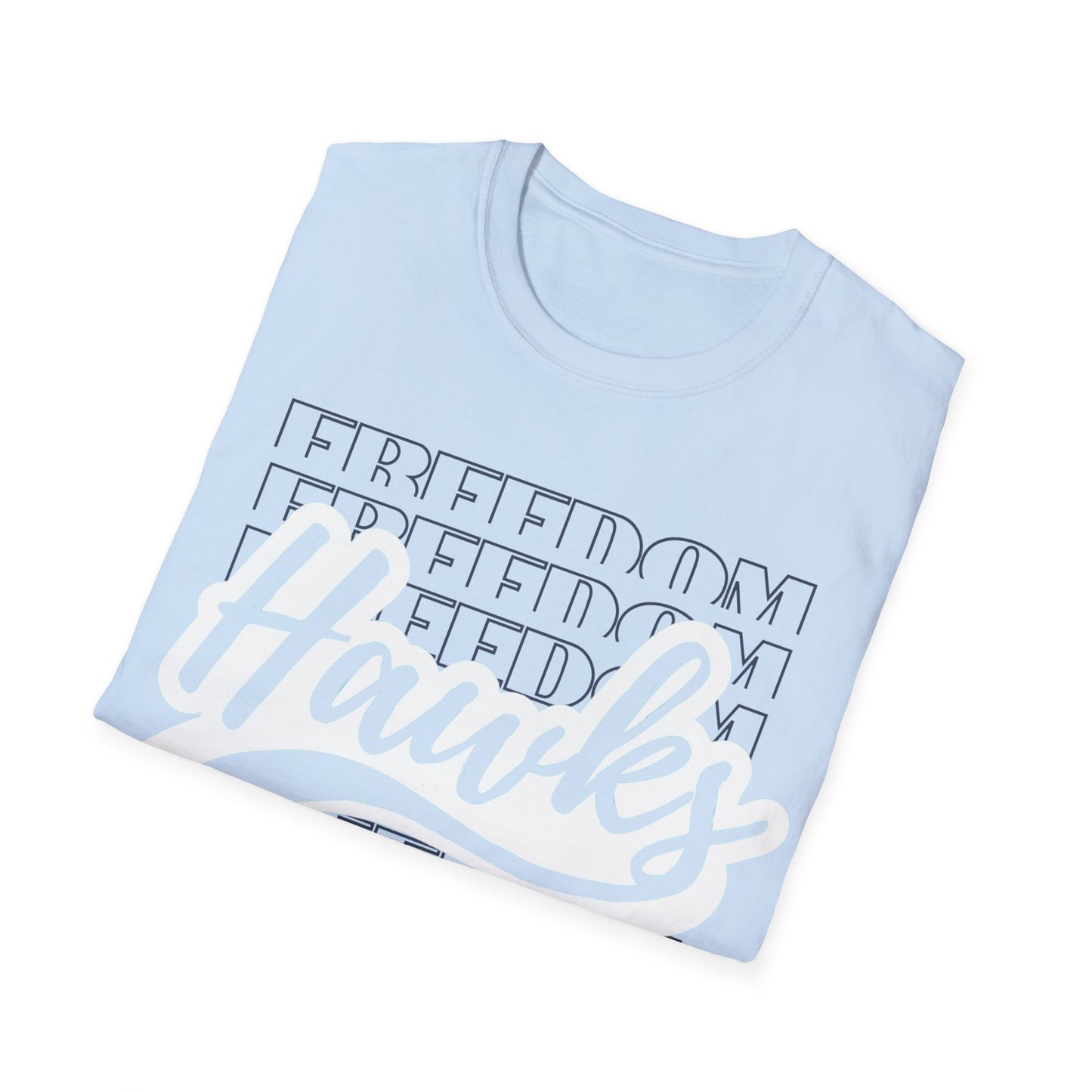 Unisex (Men's Sizing) Softstyle Tee Freedom ES Hawks White Shadow Overwrite