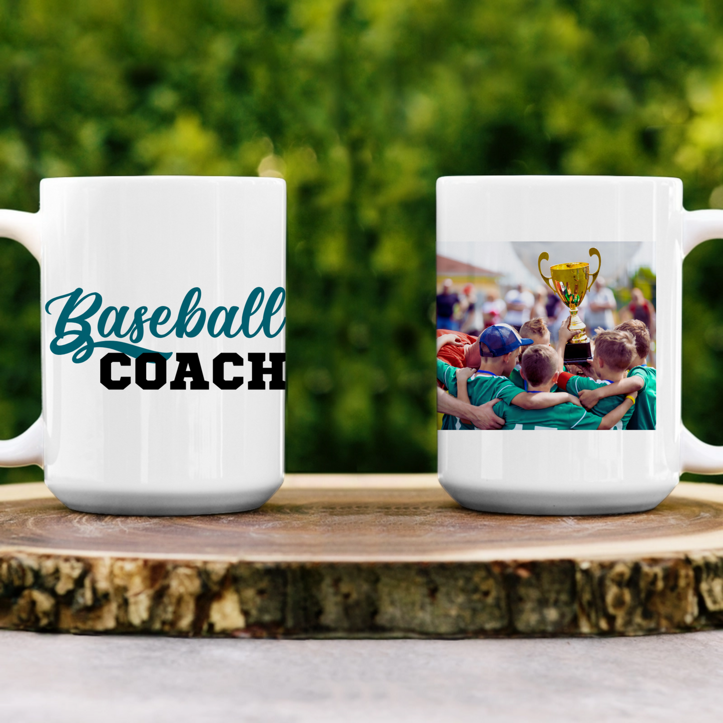 Sports Mug Photo Upload White 15oz. Ceramic Mug