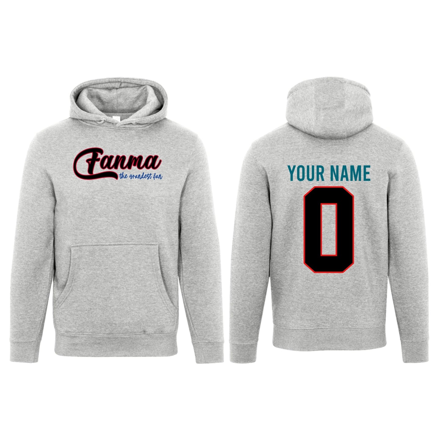 Fanma_Jersey Back_Adult Unisex Premium Hoodie