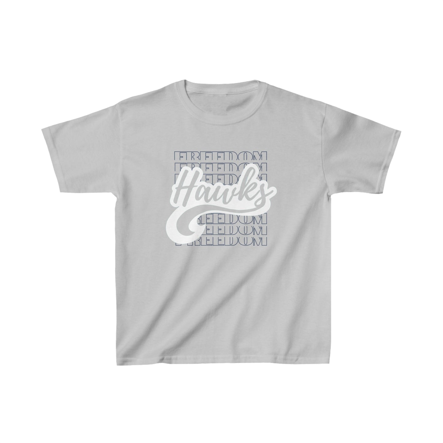 Kids Heavy Cotton™ Tee Freedom ES Hawks White Shadow Overwrite