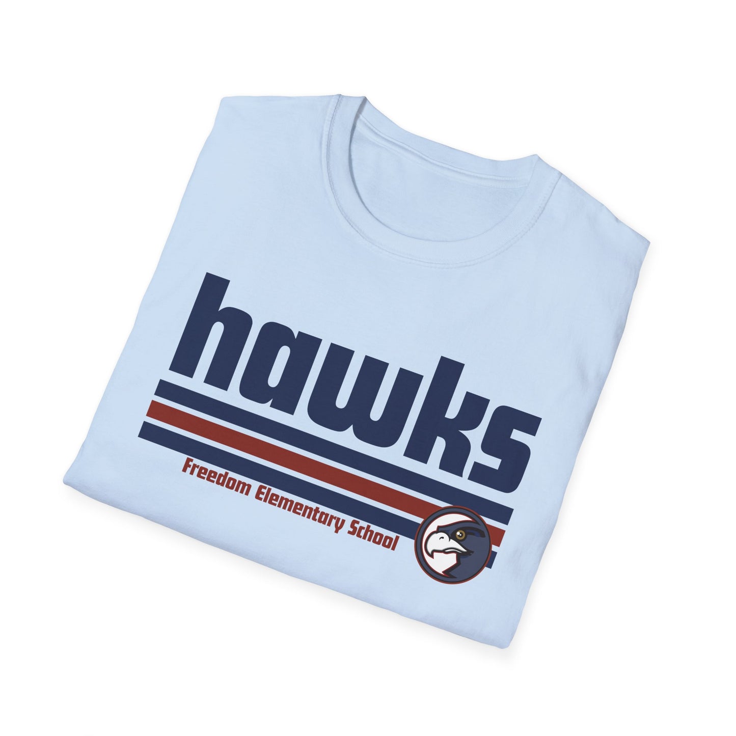 Unisex (Men's Sizing) Softstyle Tee Freedom ES Hawks Retro