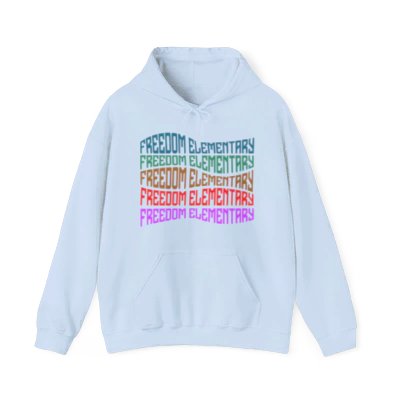 Unisex Heavy Blend Hoodie Freedom ES Distorted Repeat