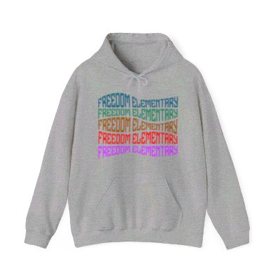 Unisex Heavy Blend Hoodie Freedom ES Distorted Repeat