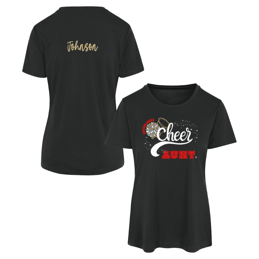 Cheer Front_Name Back_Women's Sport-Tek Competitor Tee