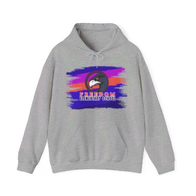 Unisex Heavy Blend Hoodie Freedom ES Rainbow Scribble