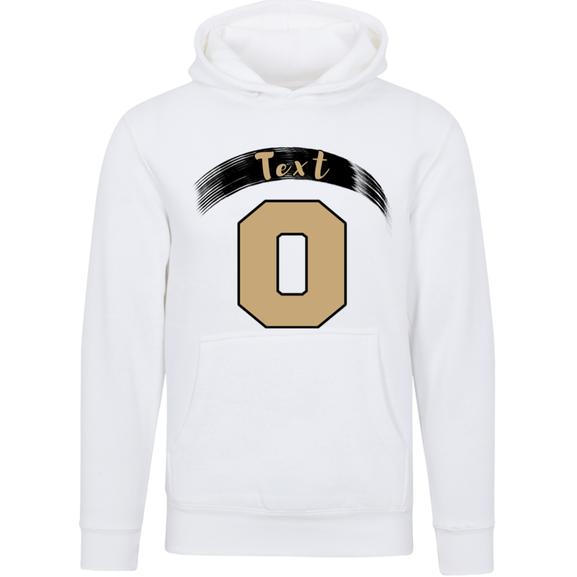 Custom Name + Jersey Number Youth Pullover Hoodie (black swish)