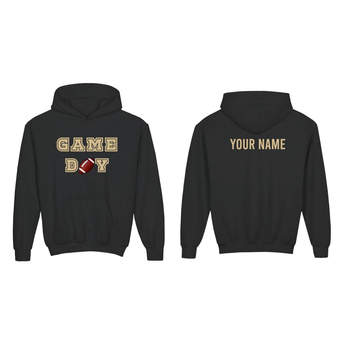 Game Day Custom Youth Pullover Hoodie