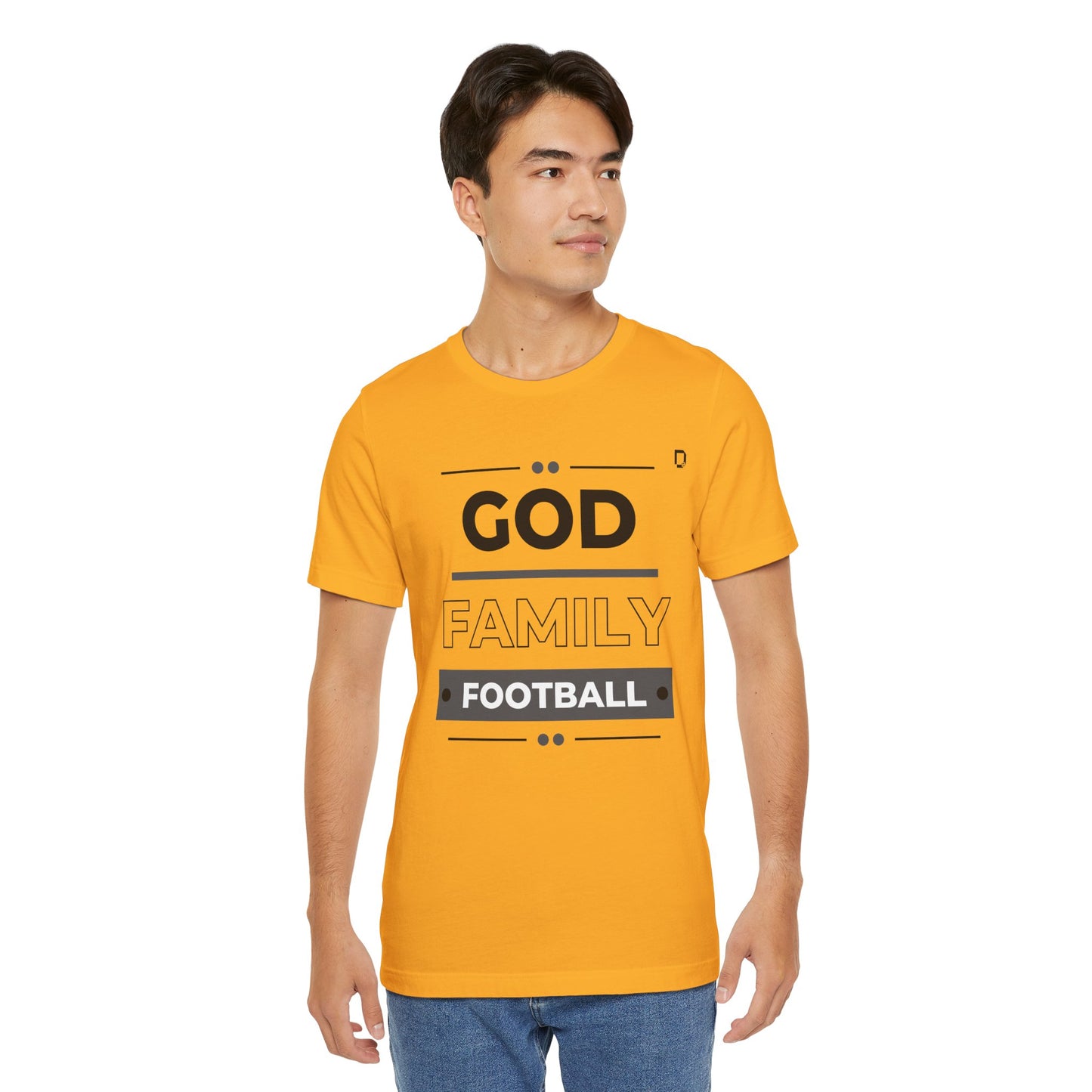 Extra Soft Football T-shirt God Family Football