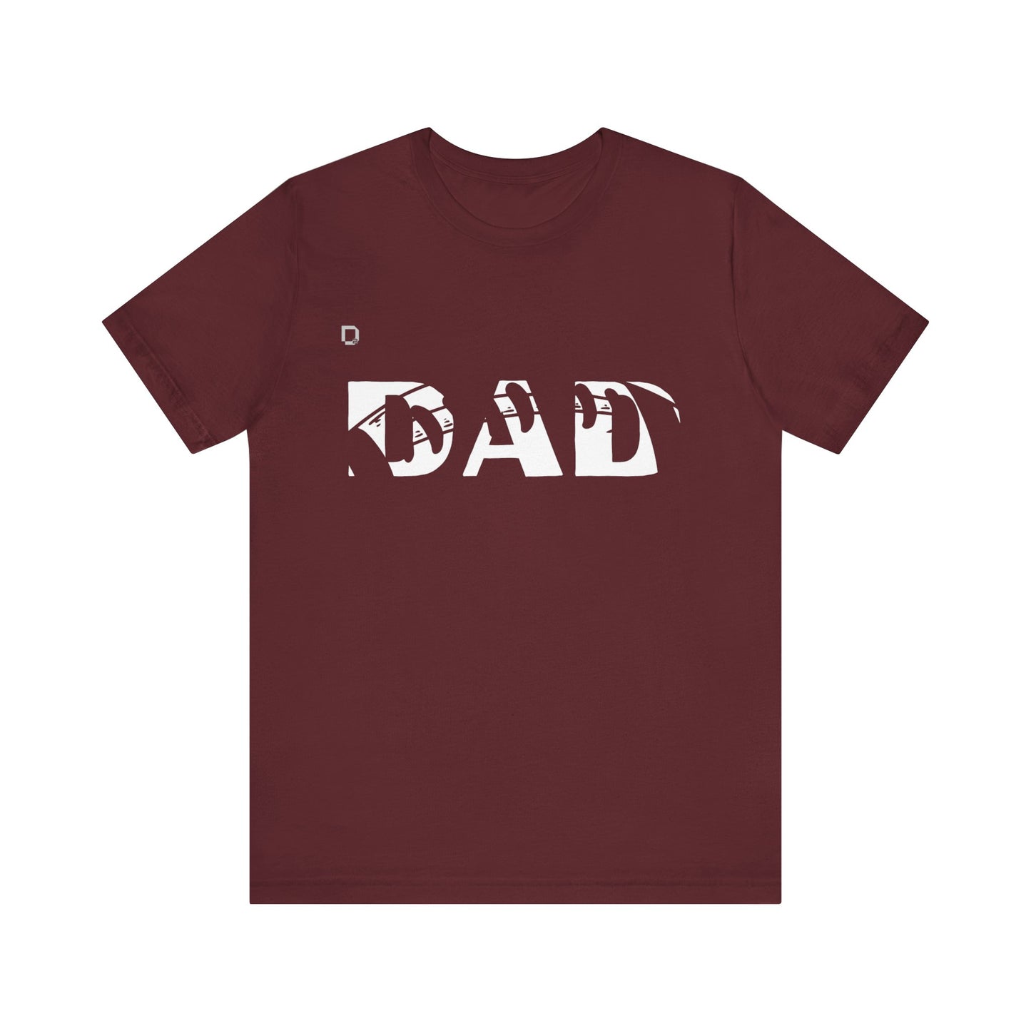 Extra Soft Football T-shirt DAD Football Outline