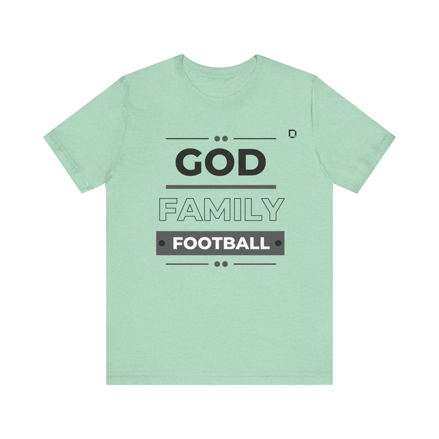 Extra Soft Football T-shirt God Family Football