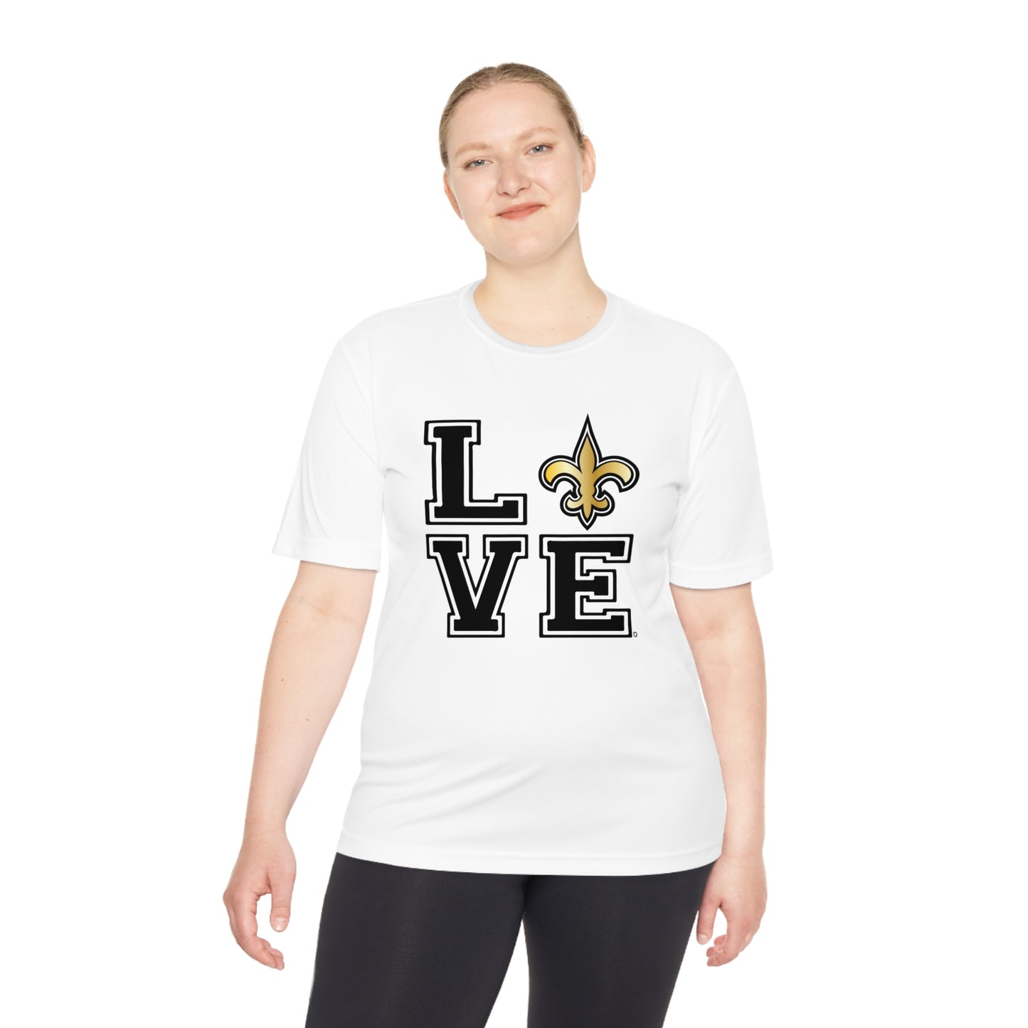 Unisex (Men's Sizing) Moisture Wicking Tee PSYA LOVE Saints