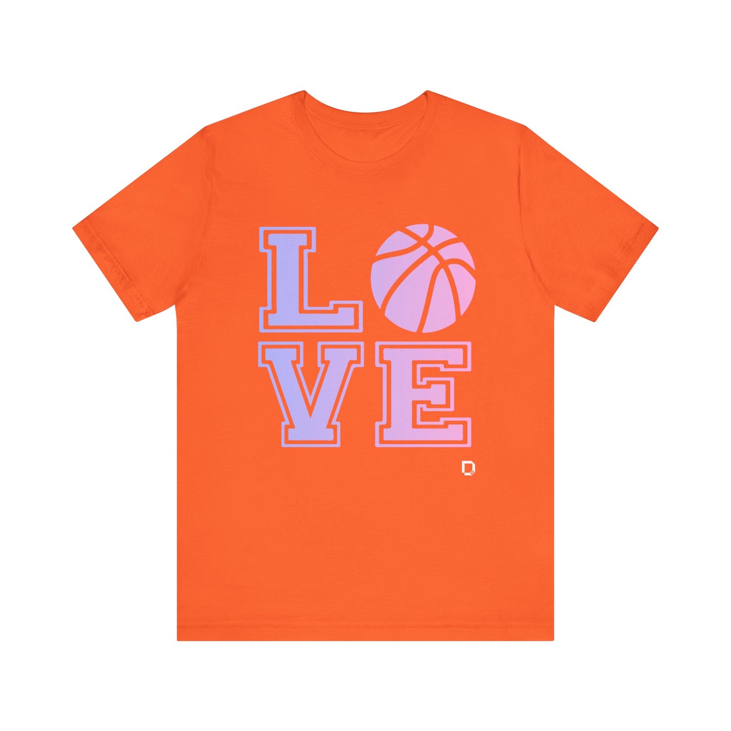 Adult Unisex Extra Soft Short Sleeve Tee Love Basketball