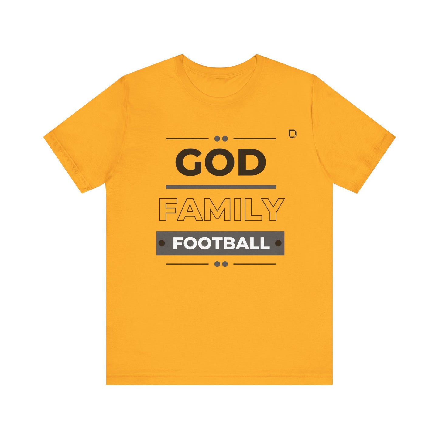 Extra Soft Football T-shirt God Family Football