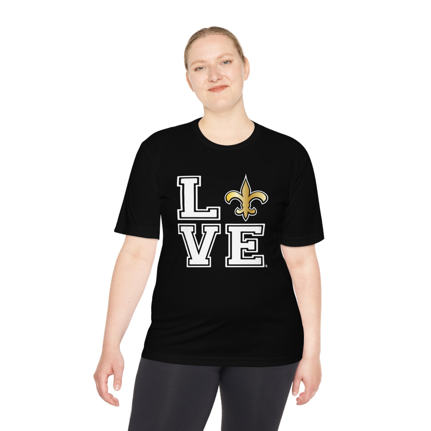 Unisex (Men's Sizing) Moisture Wicking Tee PSYA LOVE Saints