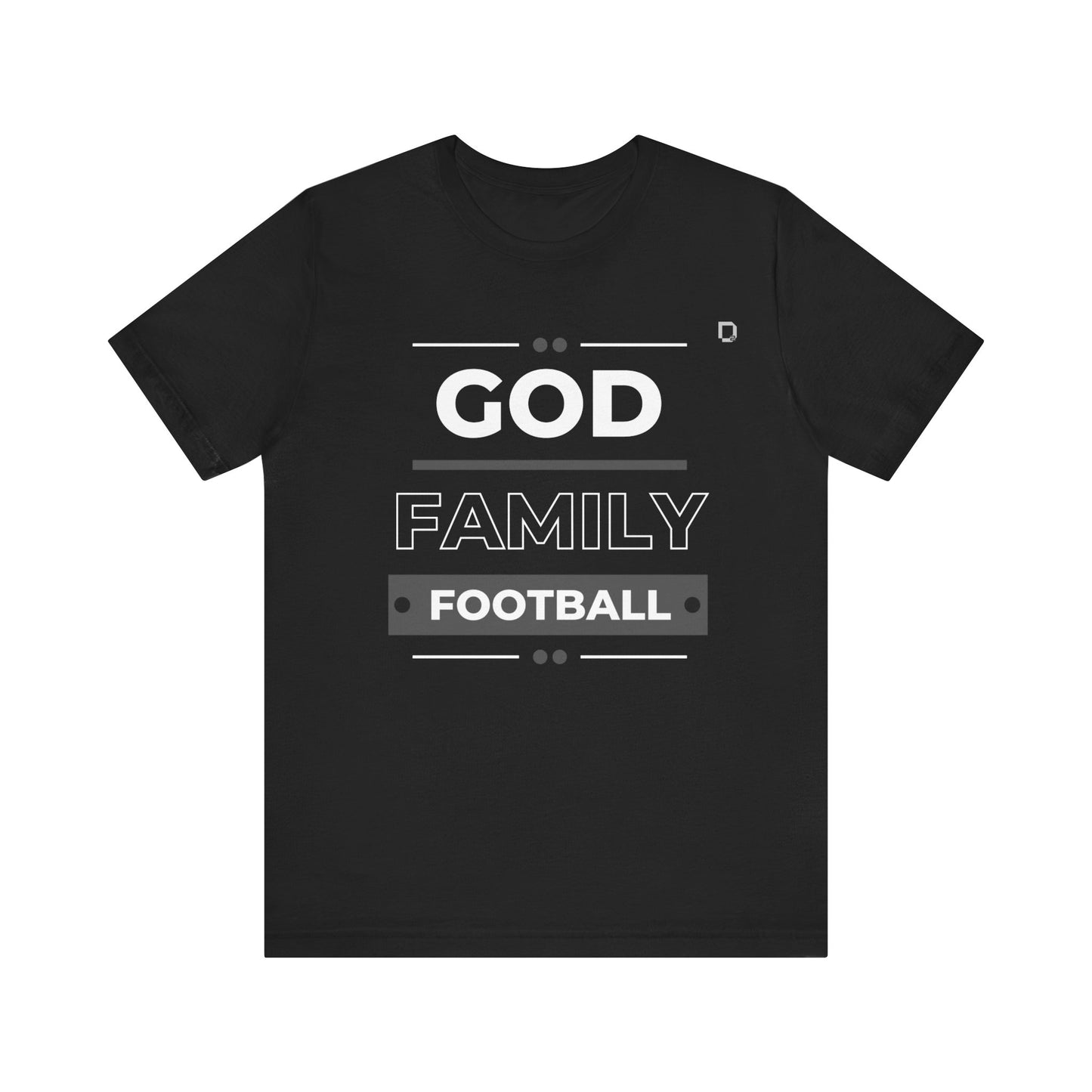 Extra Soft Football T-shirt God Family Football