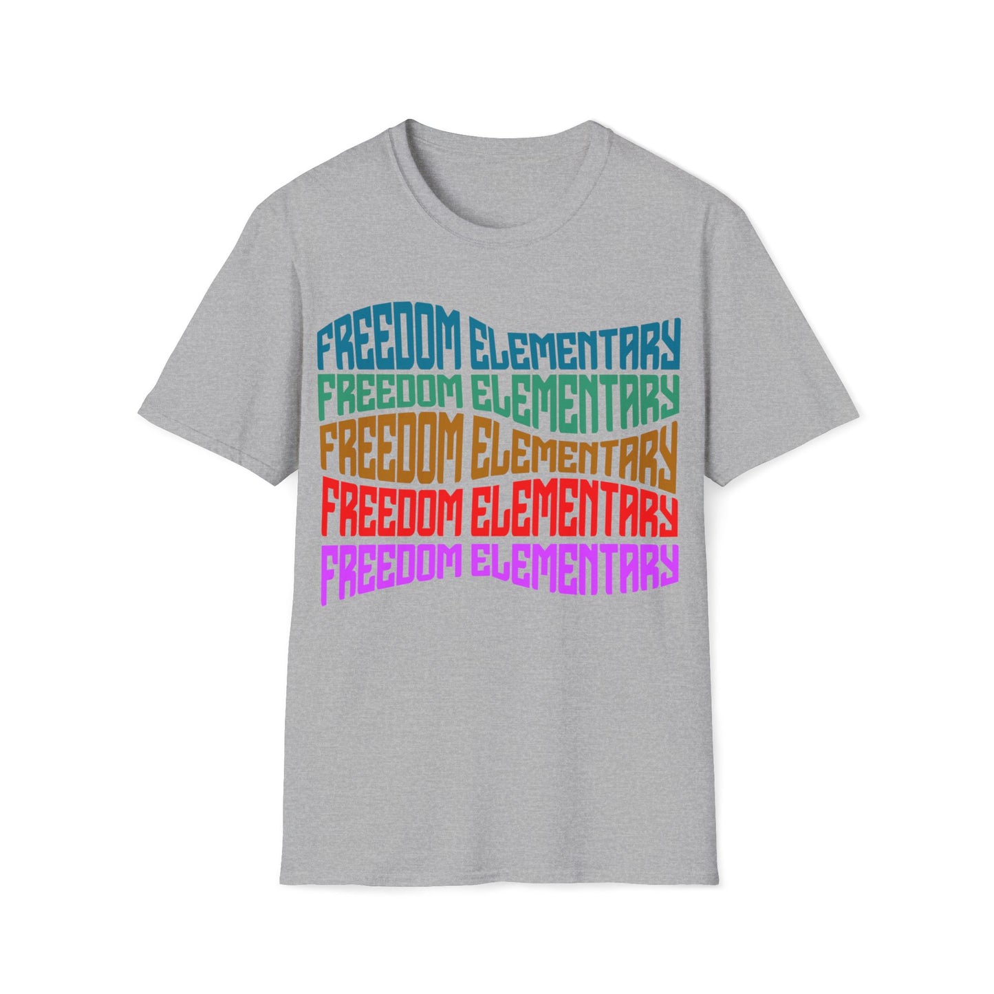 Unisex (Men's Sizing) Softstyle Tee Freedom ES Distorted Repeat