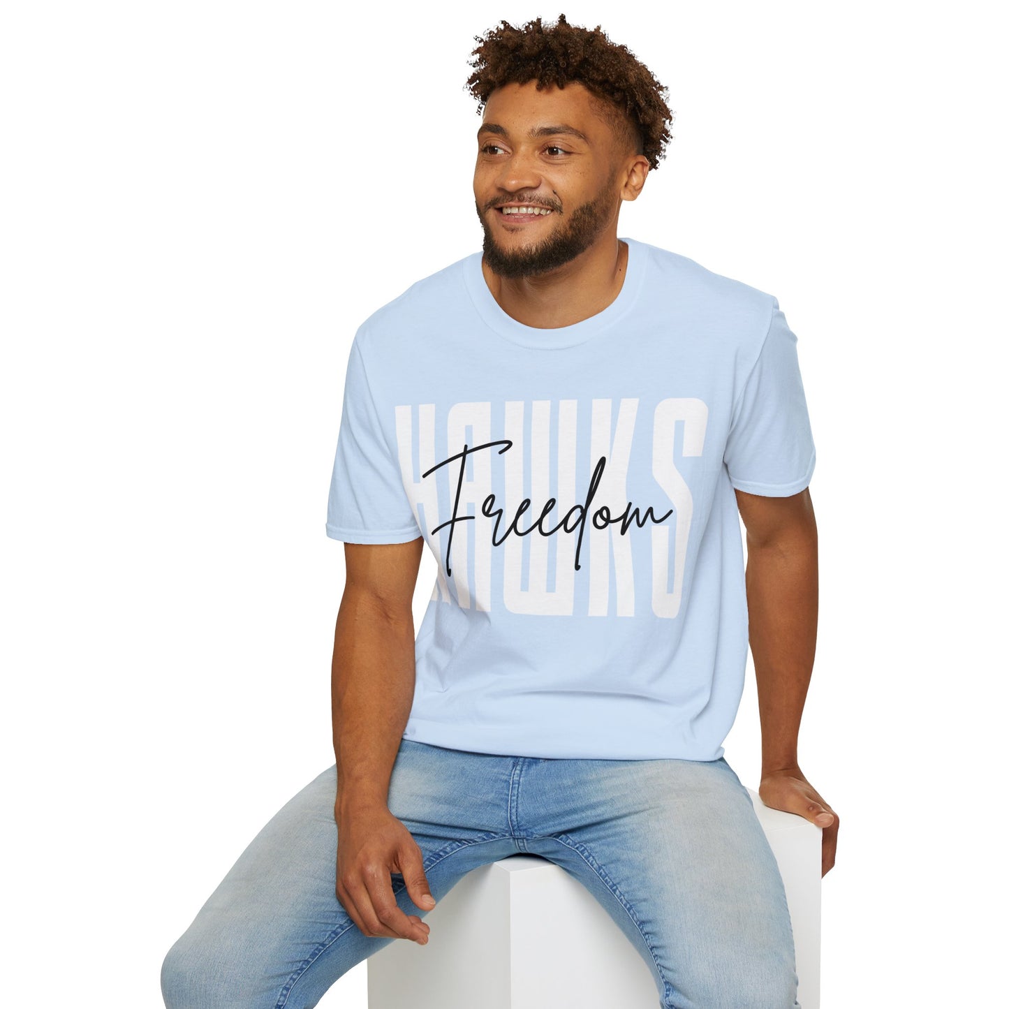 Unisex (Men's Sizing) Softstyle Tee Freedom ES Freedom Hawks Layered