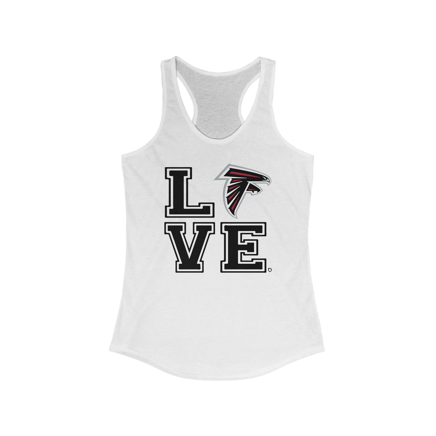 Women's Ideal Racerback Tank OPFYA LOVE Falcons