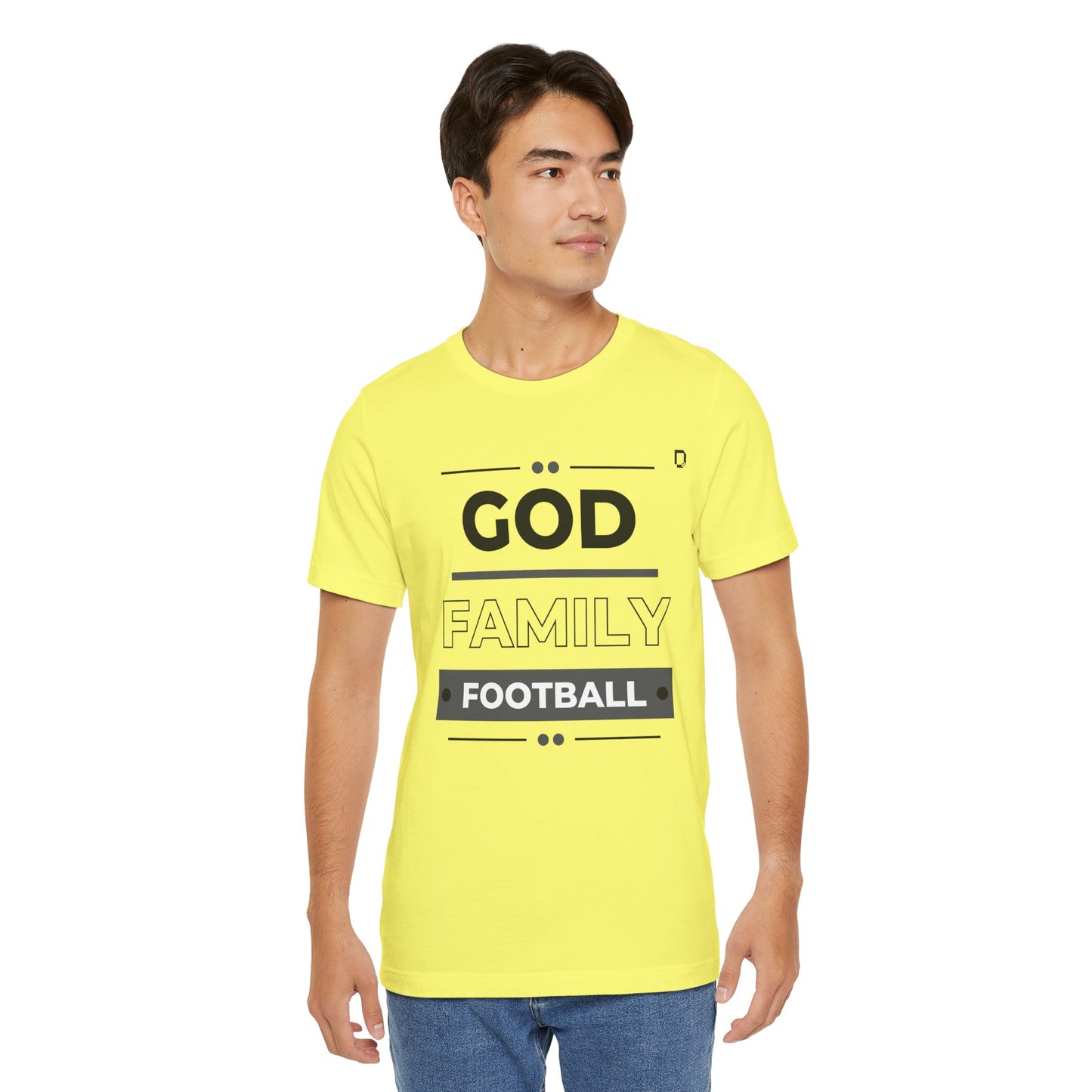 Extra Soft Football T-shirt God Family Football