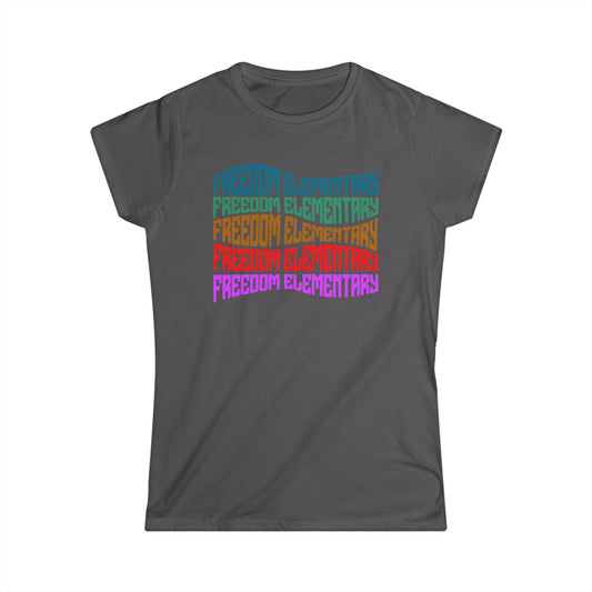 Women's Softstyle Tee Freedom ES Distorted Repeat