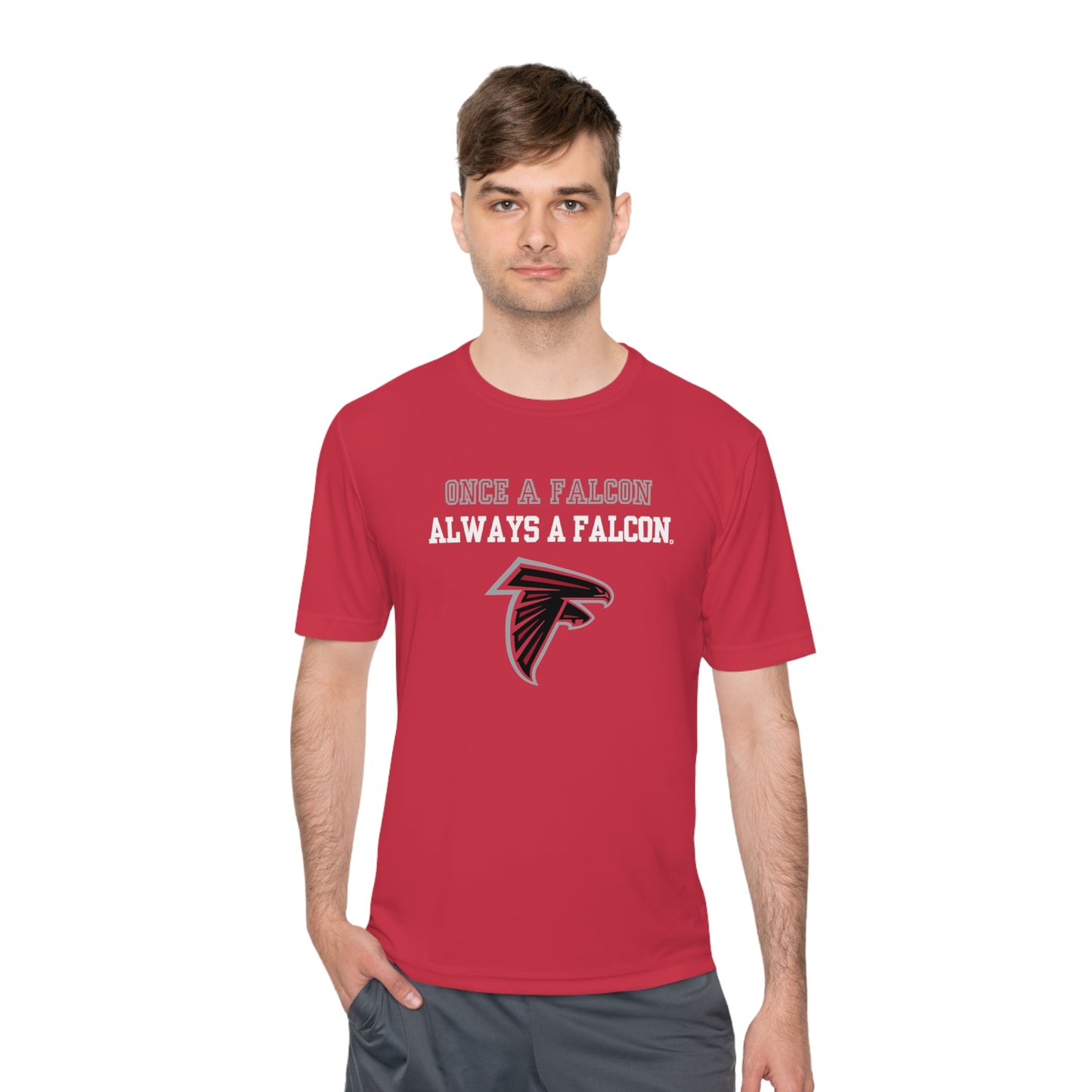 Unisex (Men's Sizing) Moisture Wicking Tee OPFYA Once a Falcon