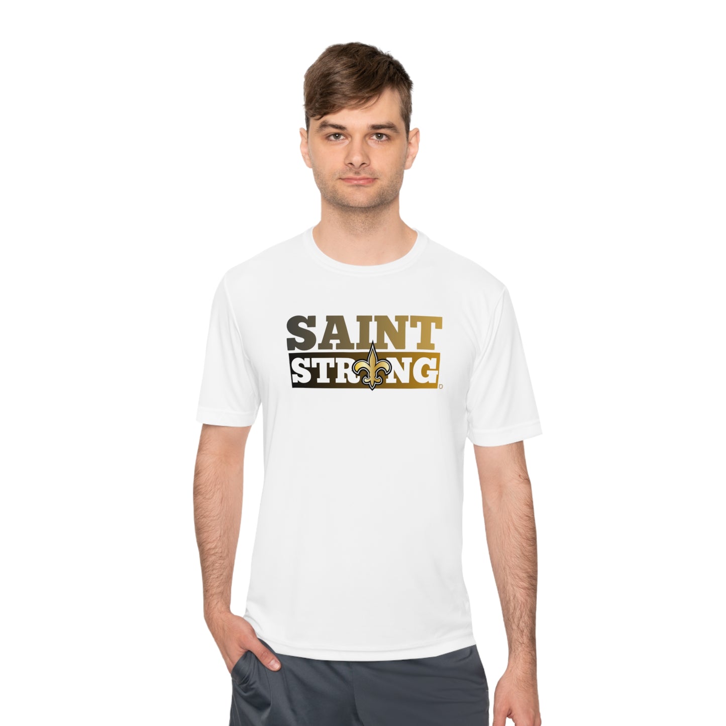 Unisex (Men's Sizing) Moisture Wicking Tee PSYA Saint Strong