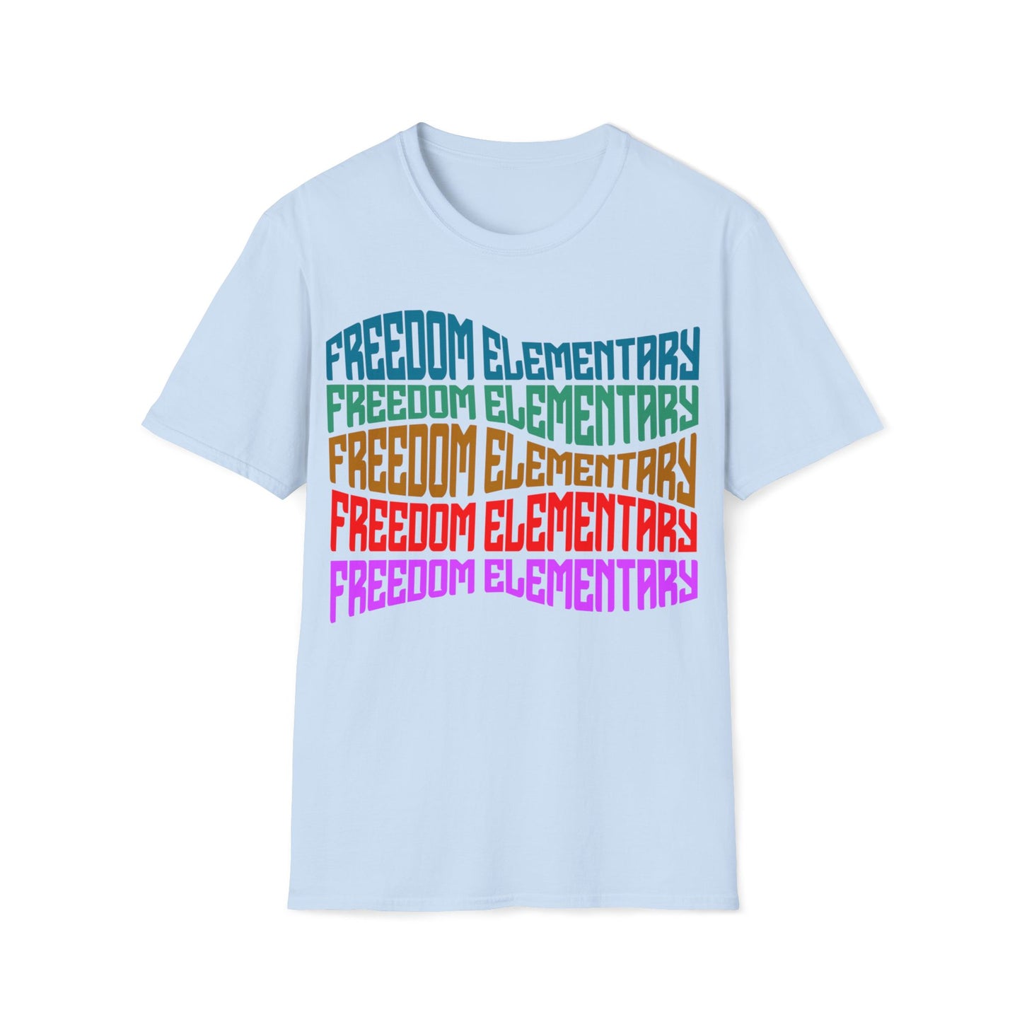 Unisex (Men's Sizing) Softstyle Tee Freedom ES Distorted Repeat