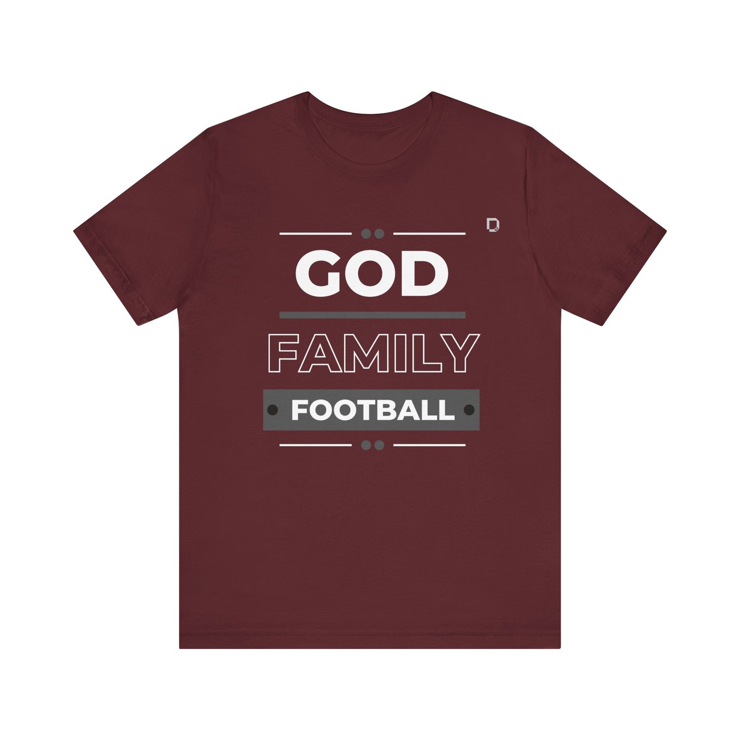 Extra Soft Football T-shirt God Family Football