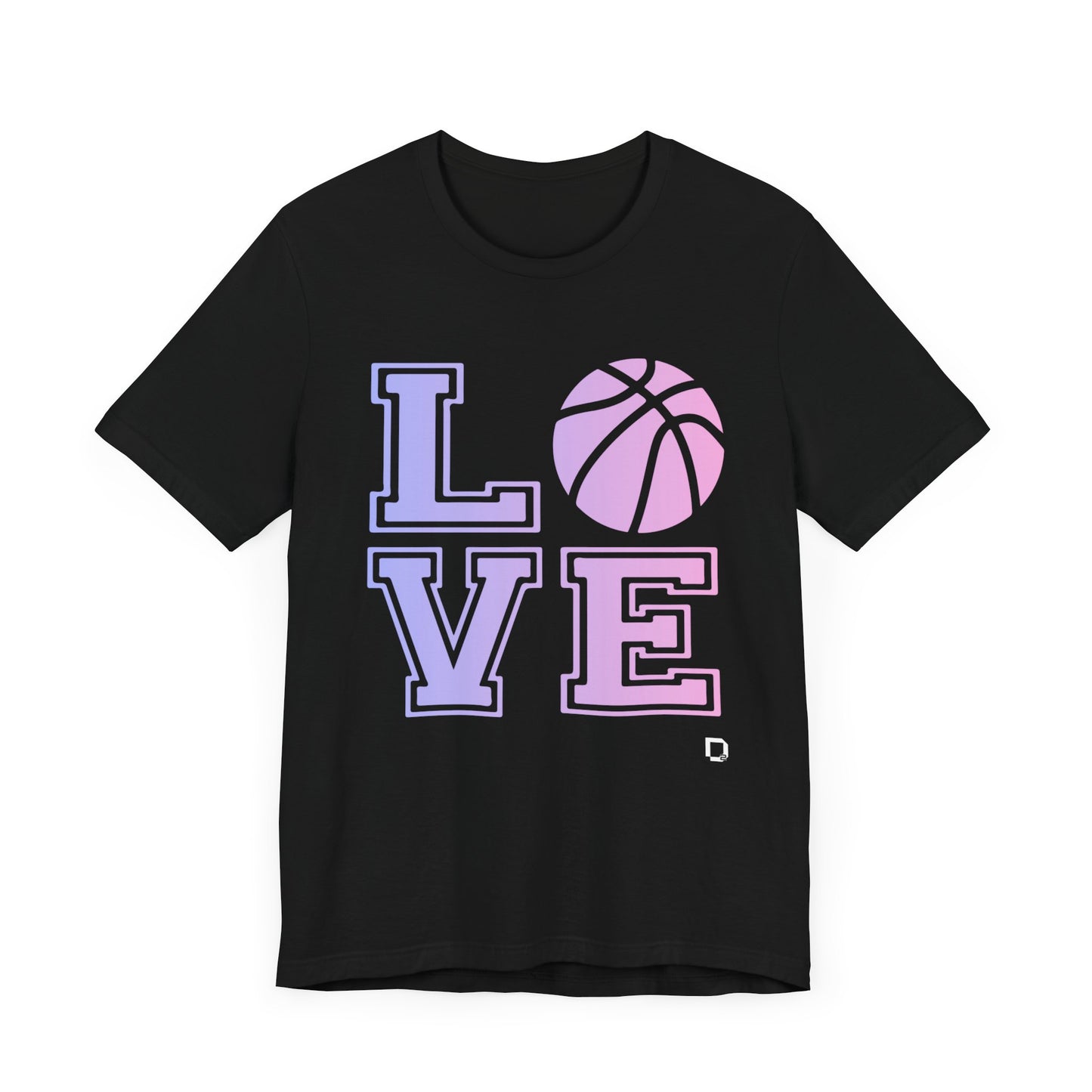 Adult Unisex Extra Soft Short Sleeve Tee Love Basketball