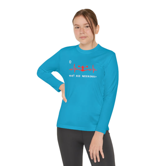 Youth Long Sleeve Soft Polyester What are Weekends Cheer