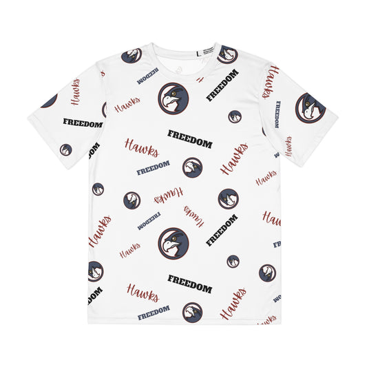 Unisex (Men's Sizing) Polyester Tee (AOP) Freedom ES All Over Print Extra Soft