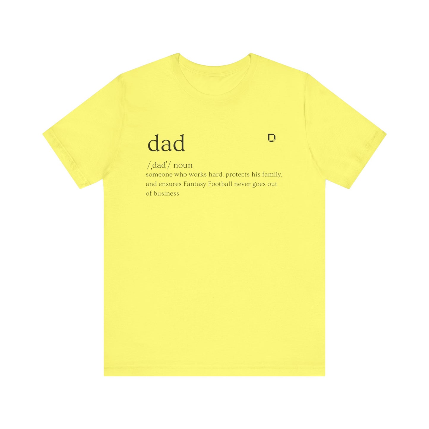 Extra Soft Football T-shirt Dad Definition