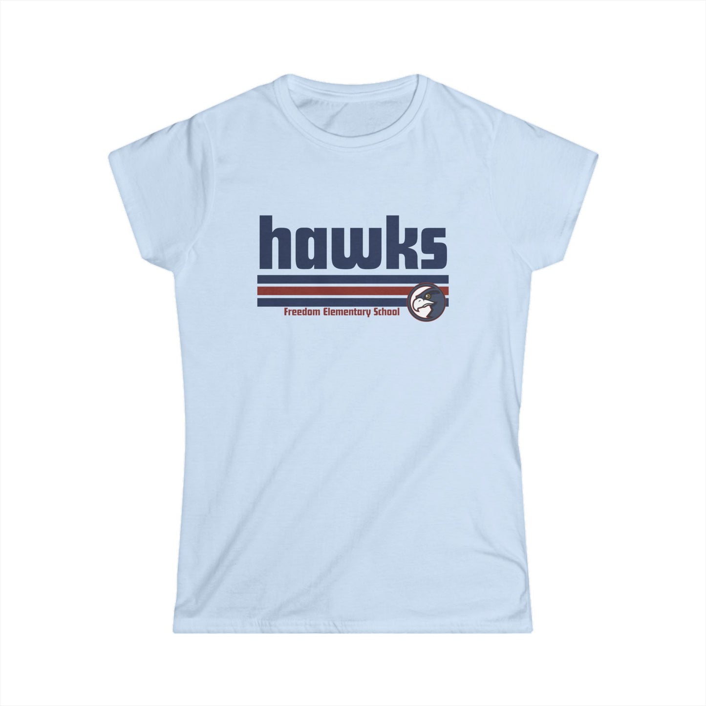 Women's Softstyle Tee Freedom ES Hawks Retro