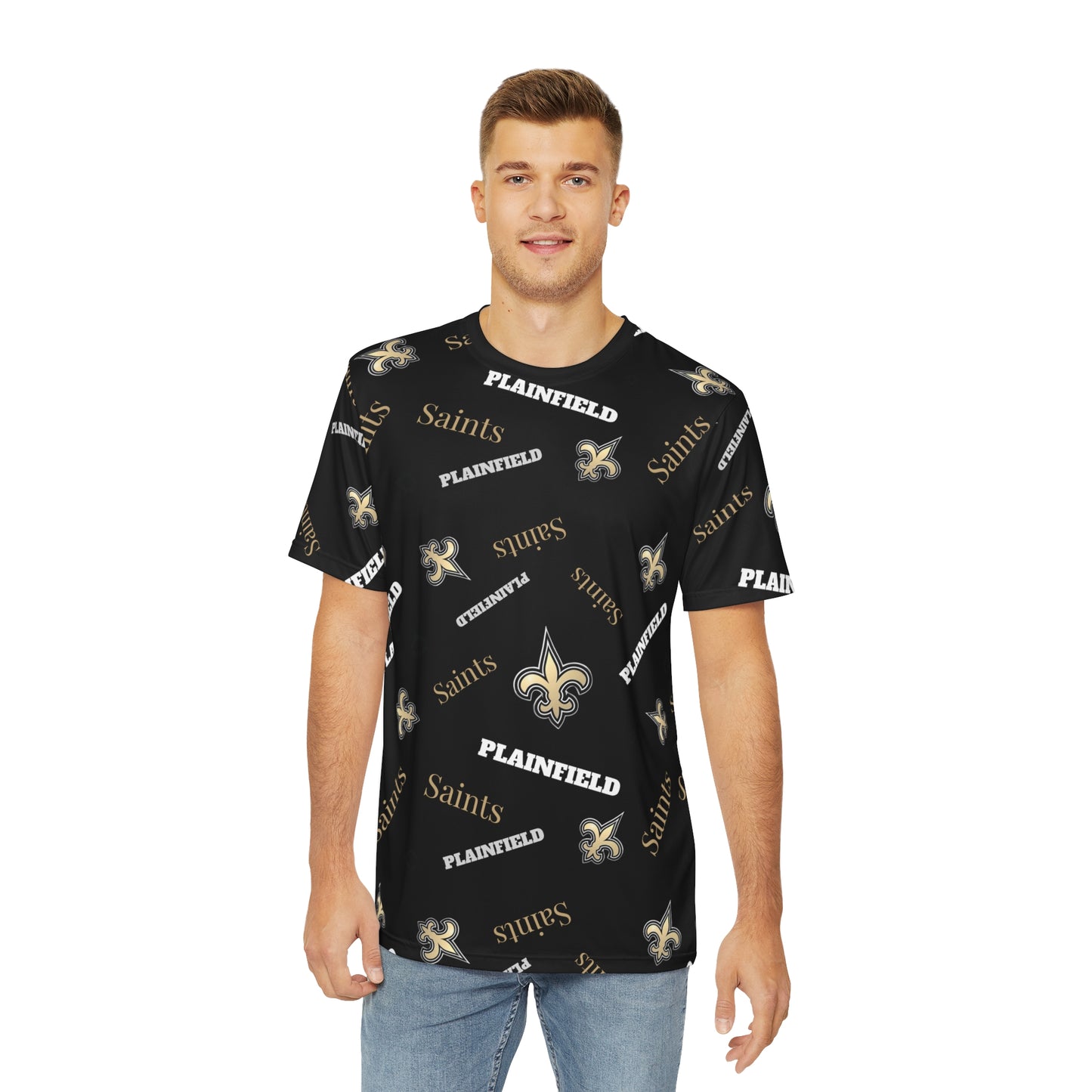 Men's Polyester Tee (AOP) PSYA Black