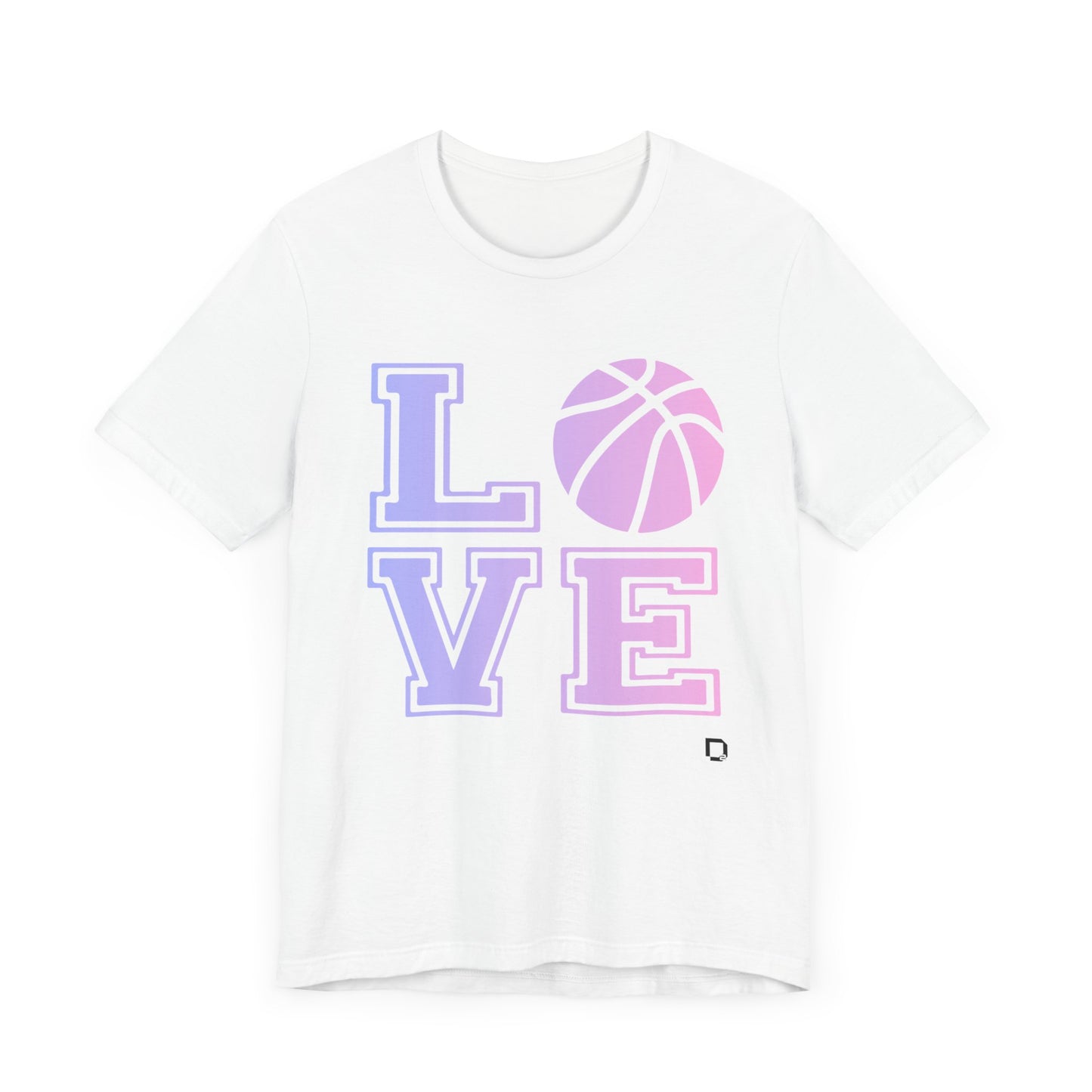 Adult Unisex Extra Soft Short Sleeve Tee Love Basketball