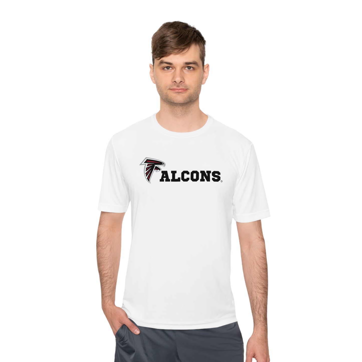 Unisex (Men's Sizing) Moisture Wicking Tee OPFYA Falcon Logo F