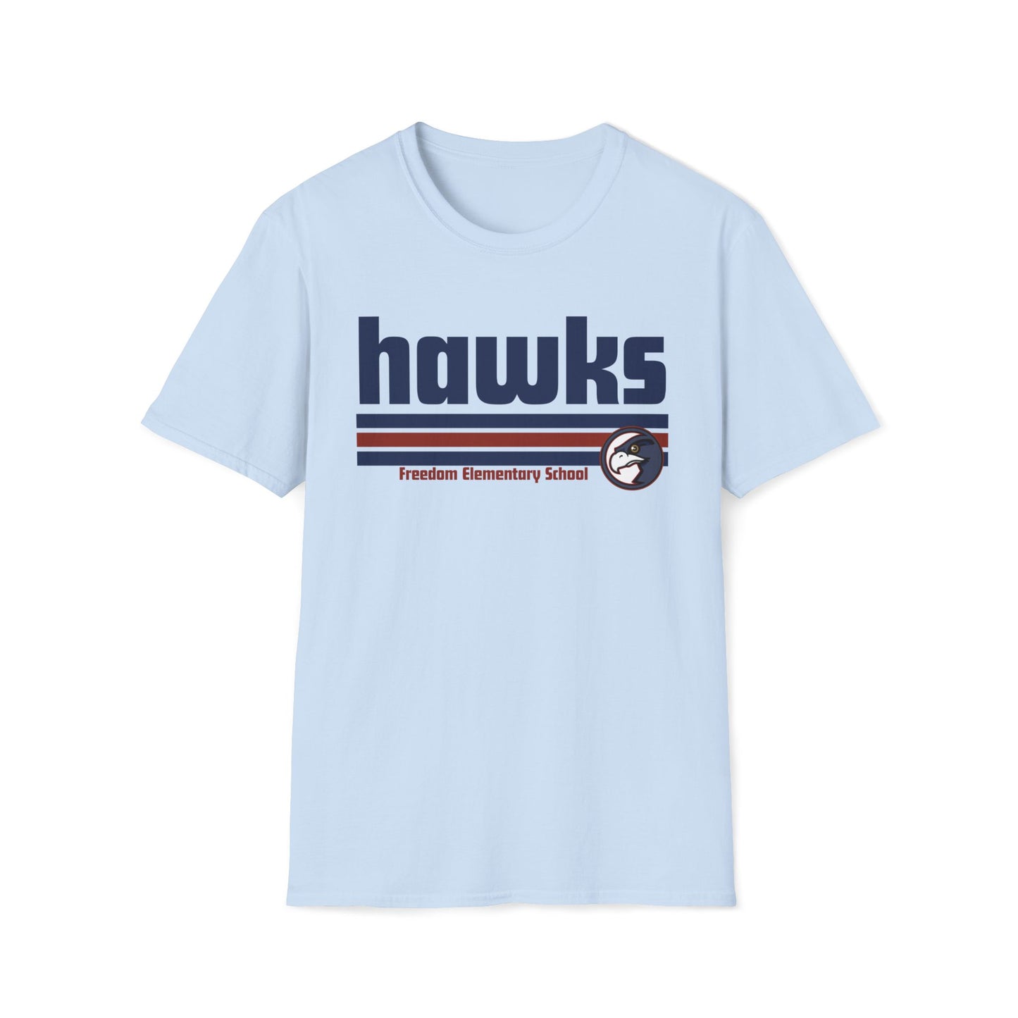 Unisex (Men's Sizing) Softstyle Tee Freedom ES Hawks Retro
