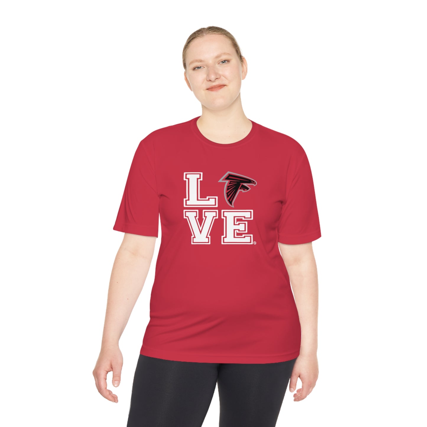 Unisex (Men's Sizing) Moisture Wicking Tee OPFYA LOVE Falcons