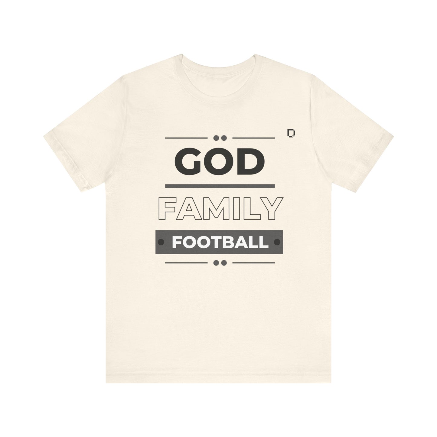 Extra Soft Football T-shirt God Family Football