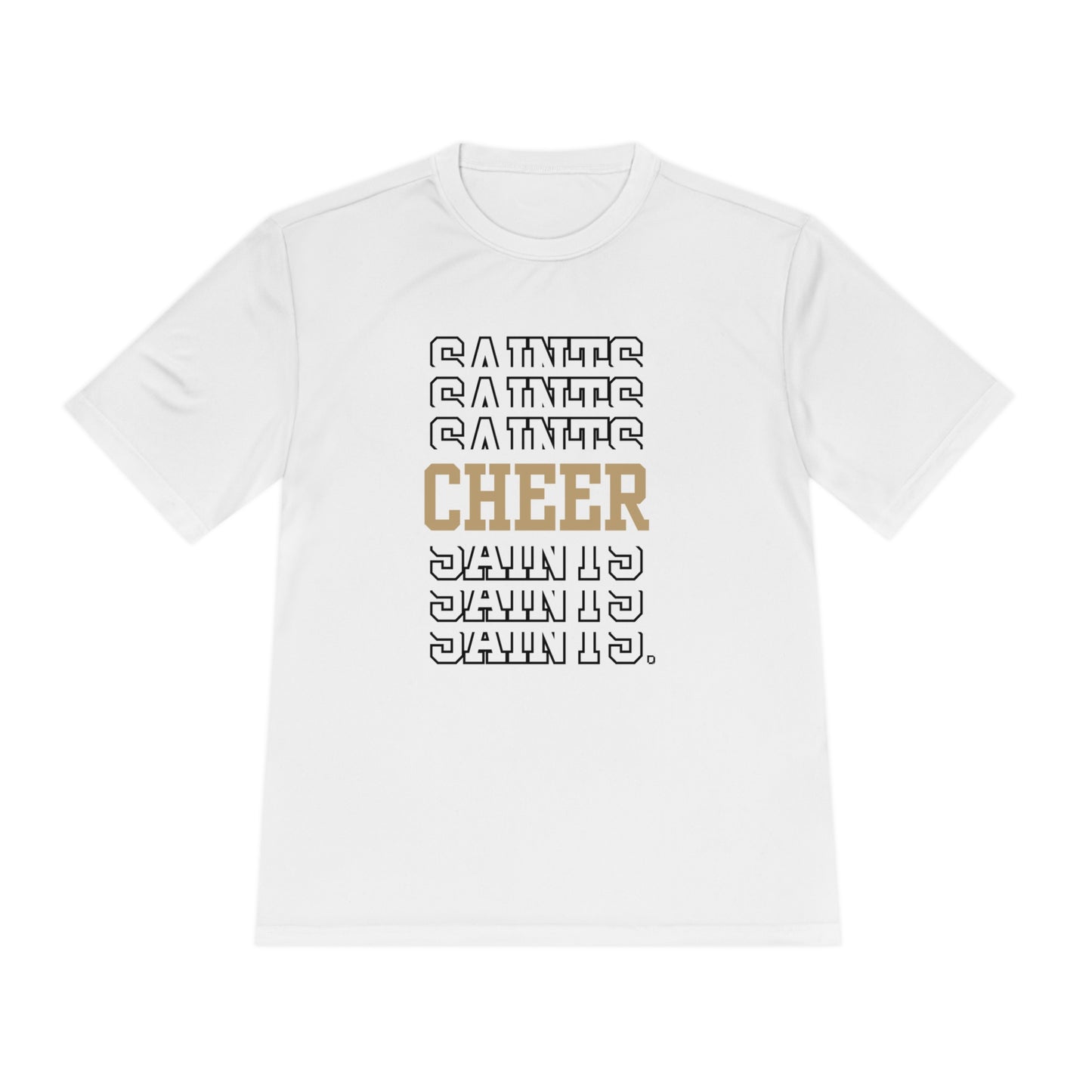 Unisex (Men's Sizing) Moisture Wicking Tee PSYA Saints Cheer Repeat