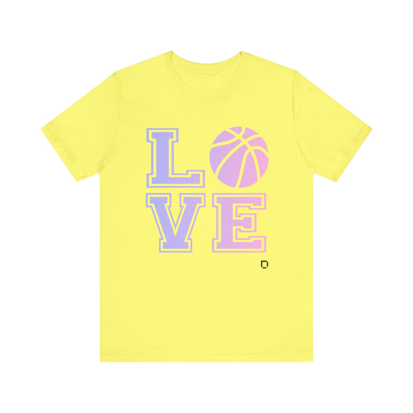 Adult Unisex Extra Soft Short Sleeve Tee Love Basketball