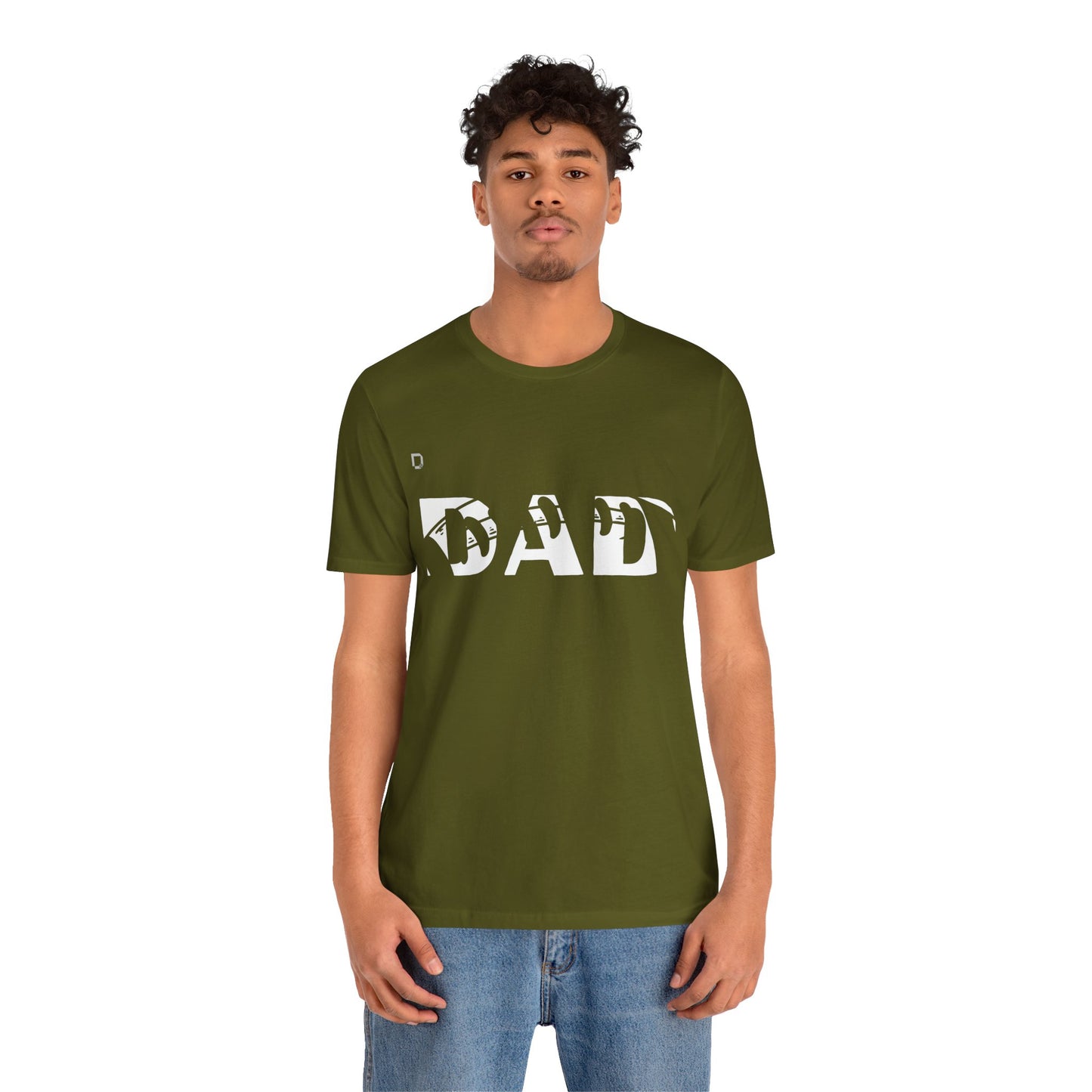 Extra Soft Football T-shirt DAD Football Outline