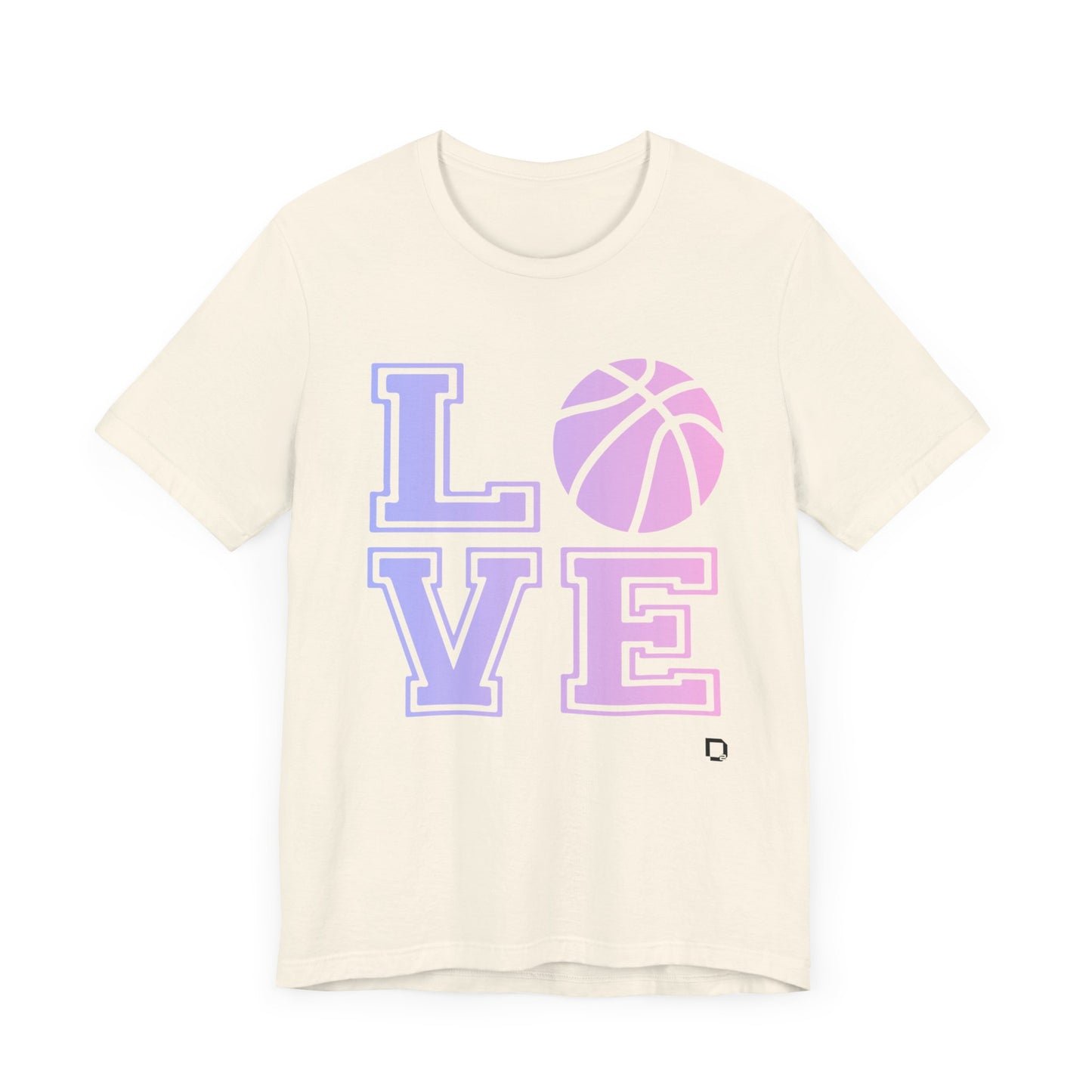 Adult Unisex Extra Soft Short Sleeve Tee Love Basketball