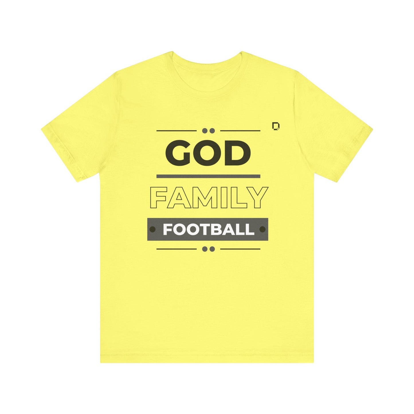 Extra Soft Football T-shirt God Family Football