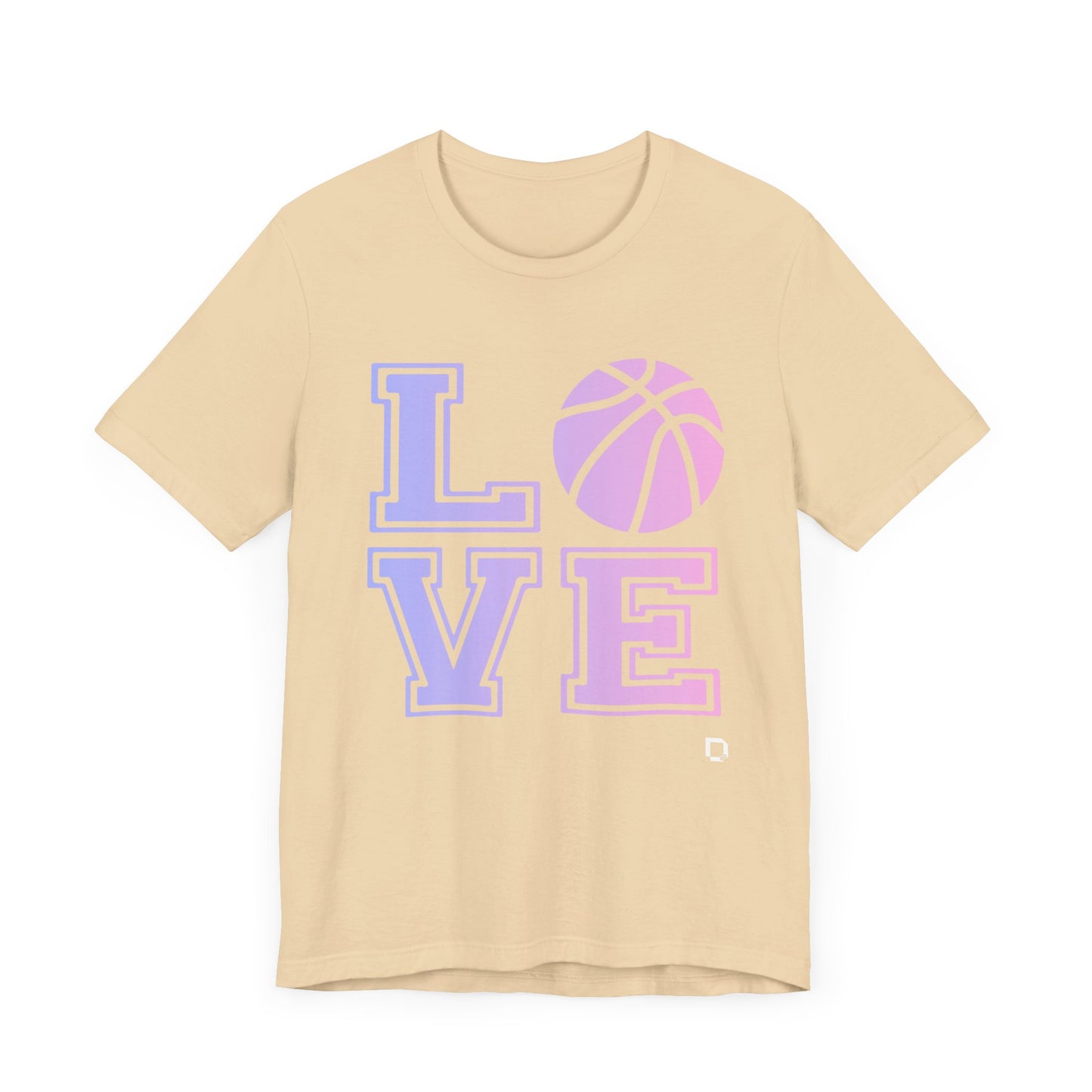 Adult Unisex Extra Soft Short Sleeve Tee Love Basketball