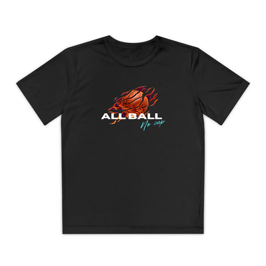 All Ball No Cap_Youth Sport-Tek Moisture-Wicking T-Shirt