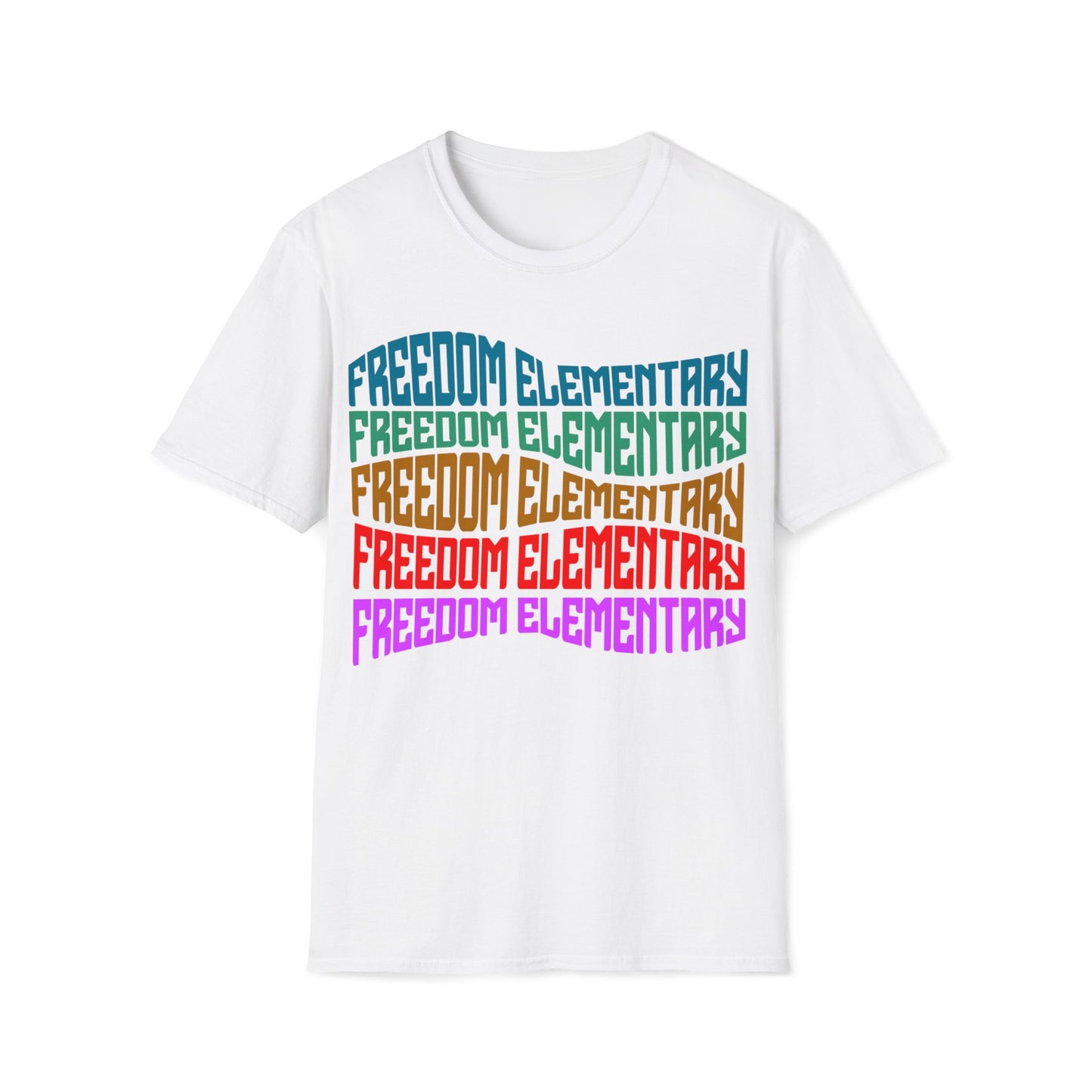 Unisex (Men's Sizing) Softstyle Tee Freedom ES Distorted Repeat