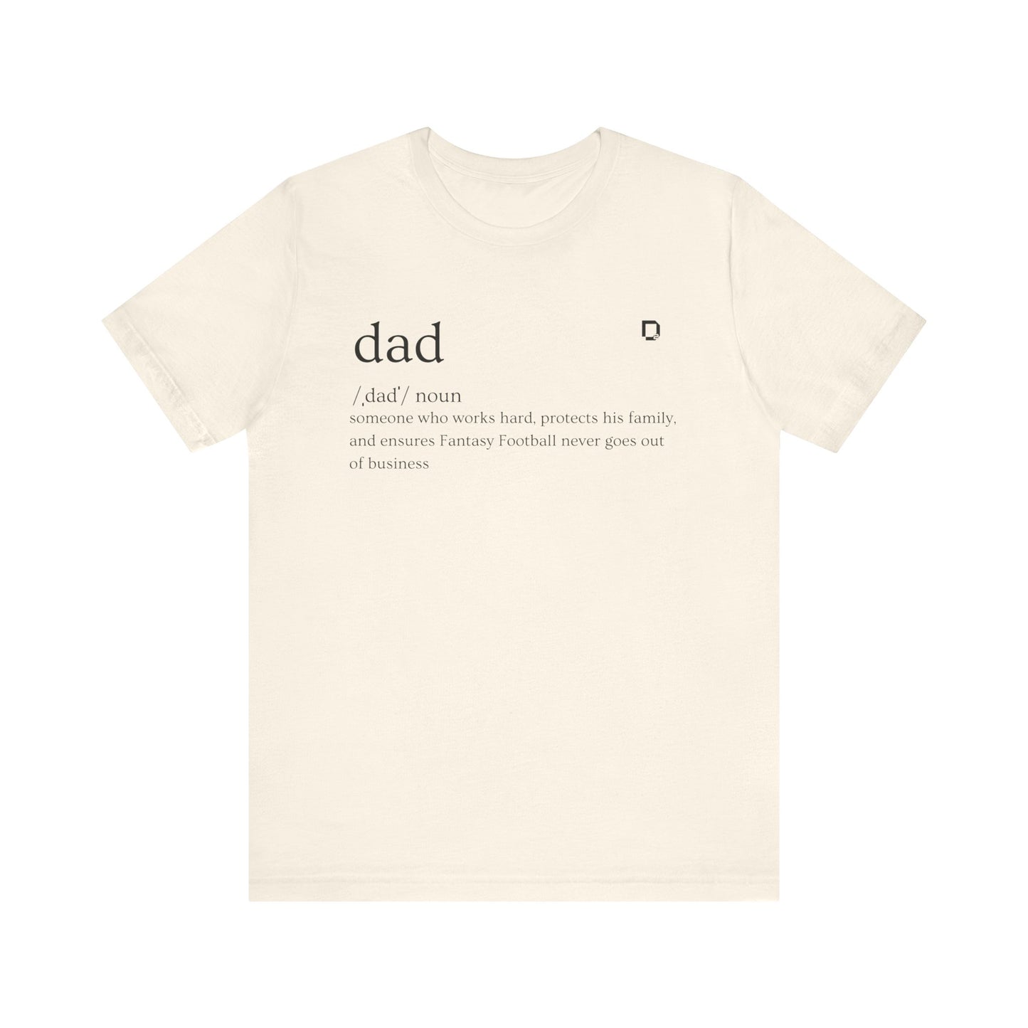 Extra Soft Football T-shirt Dad Definition