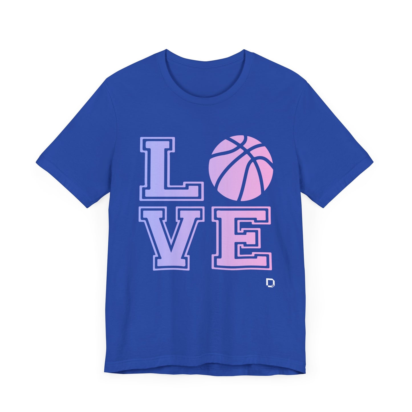 Adult Unisex Extra Soft Short Sleeve Tee Love Basketball