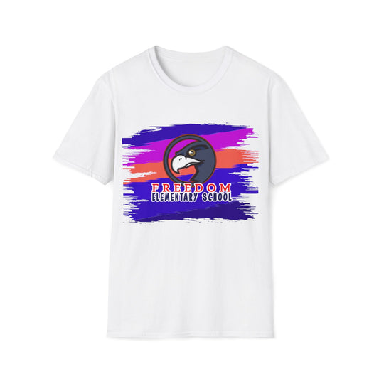 Unisex (Men's Sizing) Softstyle Tee Freedom ES Rainbow Scribble